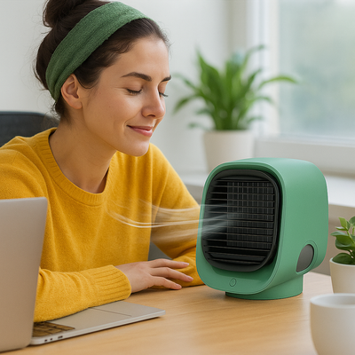Airloom | Resfriamento e umidificador do ar portátil 2 em 1