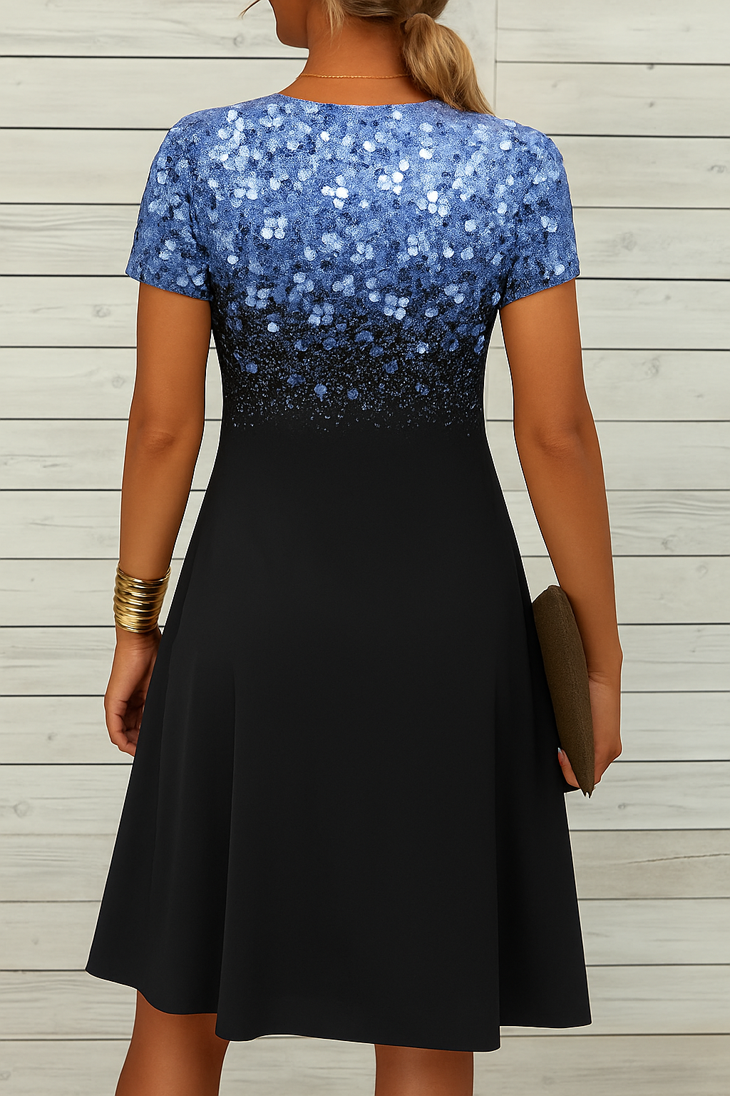 Abendkleid mit Blumenmuster
