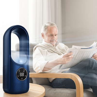SilentChill | Geladeira de ar compacta sem folhas