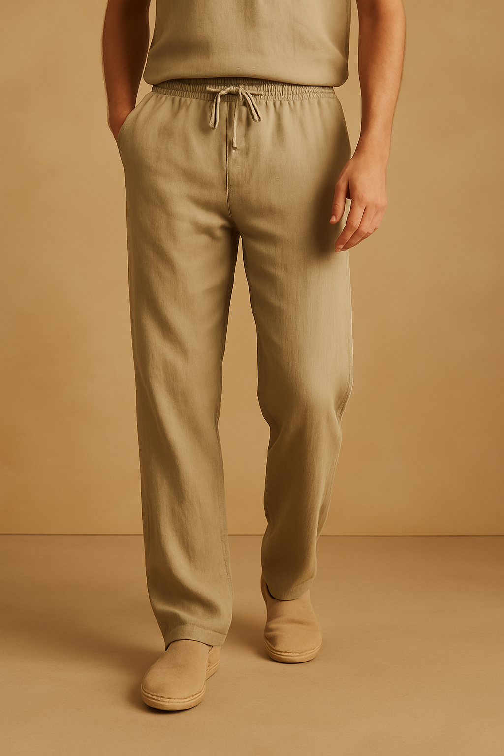 Calça de algodão Cross Cross e Cut Follow Cut confortável