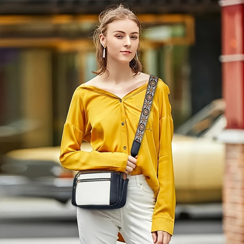 Bolsa de bandidos femininos em couro vegano de estilo boêmio