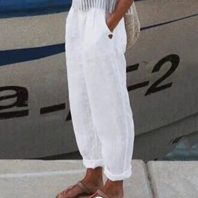 Pantalón Dini con línea suave y bolsillos laterales