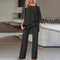 Set di 2 pezzi per donna | Spalle scoperte, poliestere fluido