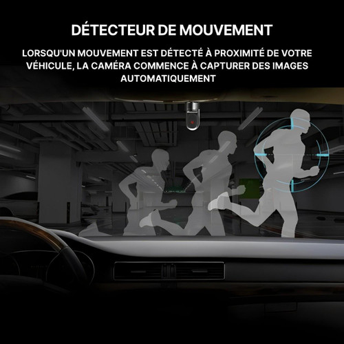 Carro de painel com câmera de vigilância