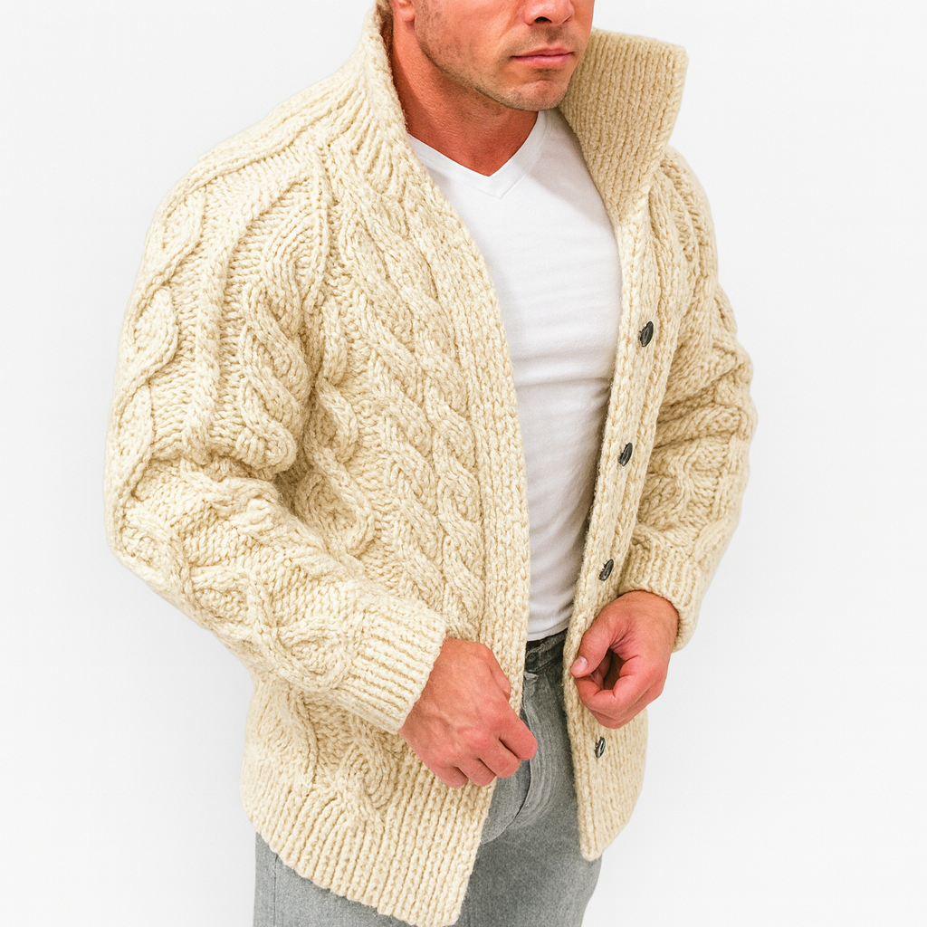 Cardigan  with model beige