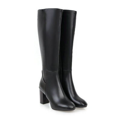Botas de salto alto confortáveis ​​para mulheres