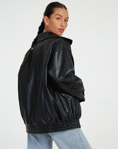 Élégante veste en cuir grande taille : confortable et moderne pour tous les jours