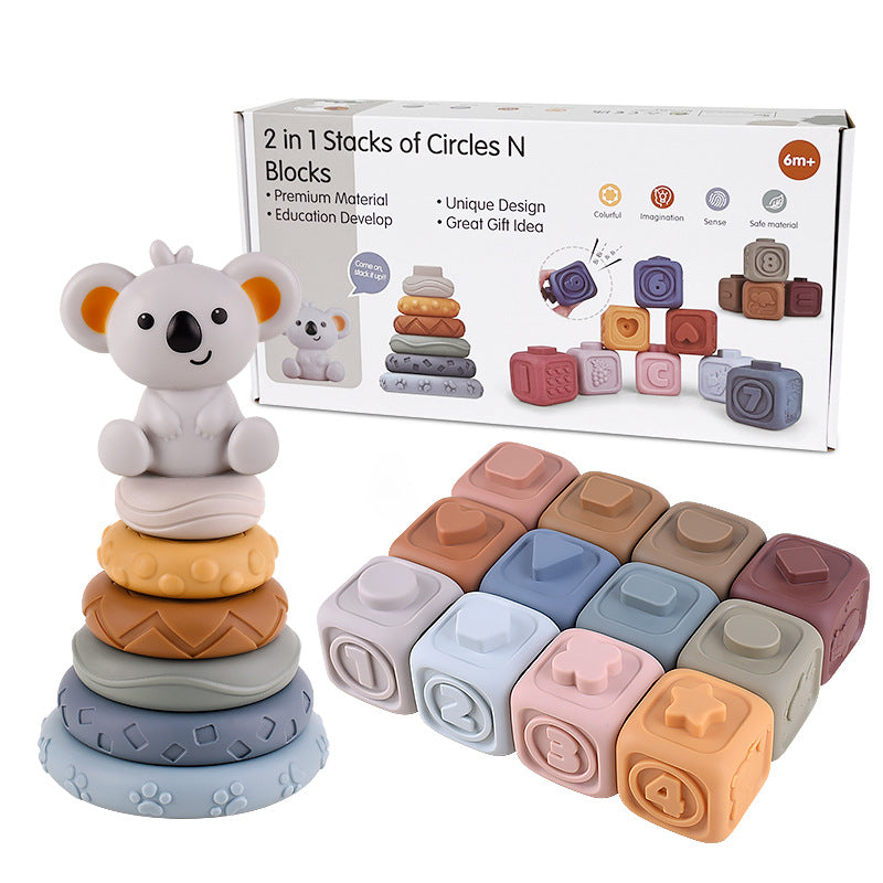 Sensorystack | Brinquedo empilhável respeitoso de dentes