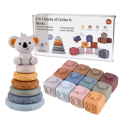 Sensorystack | Brinquedo empilhável respeitoso de dentes