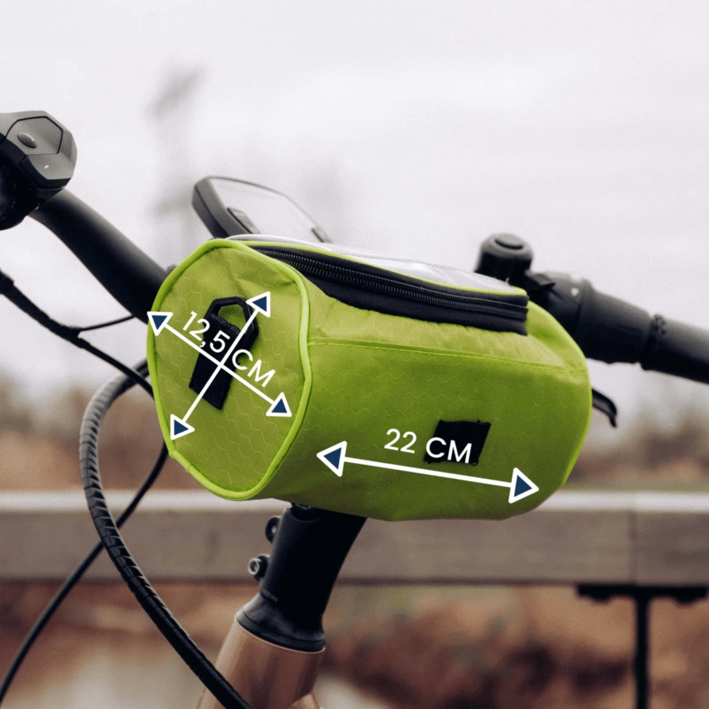Saco de bicicleta com tela de toque - salpicos e multifuncional - adequado para qualquer bicicleta