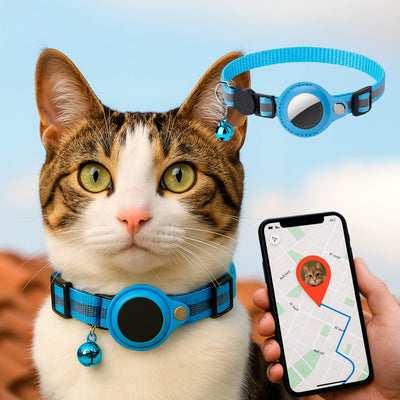 Colar de rastreador de gps gps | Fechamento rápido, design reflexivo e durável para aventuras seguras ao ar livre