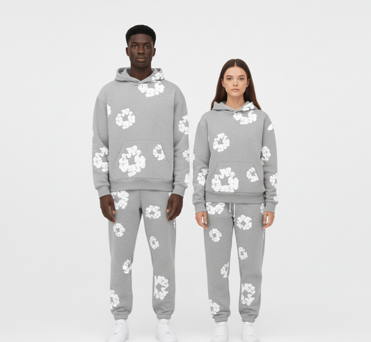 Unisex-Anzug aus bedruckter Baumwolle