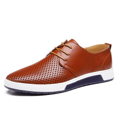 Sapatos casuais de couro oxford