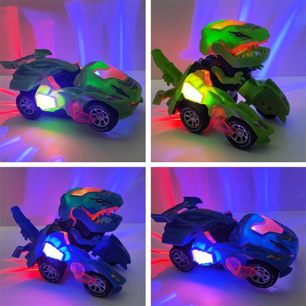 LED car for dinosaurs
