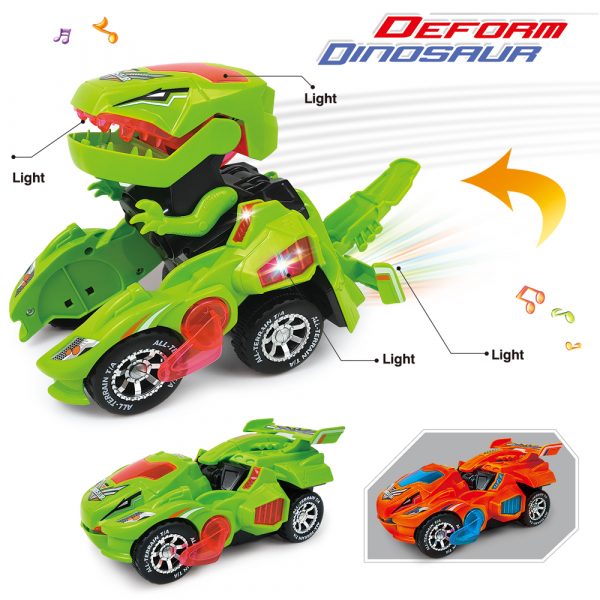 LED car for dinosaurs