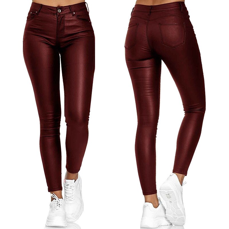 Stretch | Pantalones de piel elástica