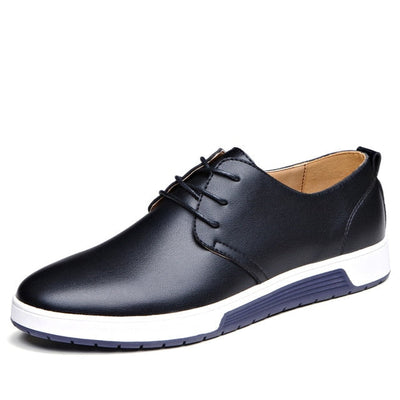 Sapatos casuais de couro oxford
