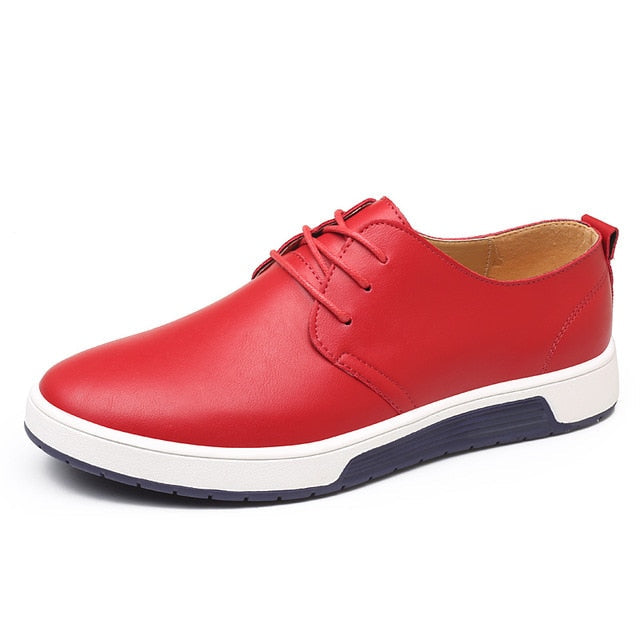Sapatos casuais de couro oxford