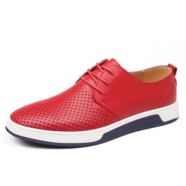 Sapatos casuais de couro oxford
