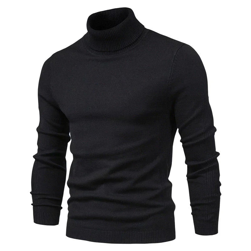Jersey de gola alta respirável para homem