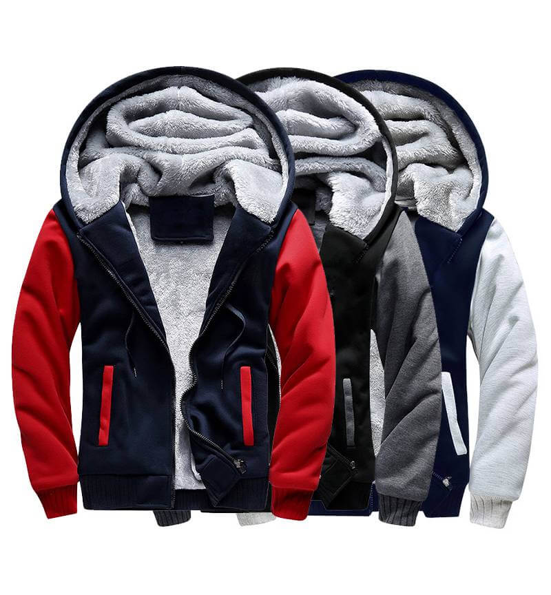 Jaqueta polar de inverno para homens