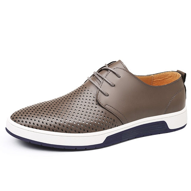 Sapatos casuais de couro oxford