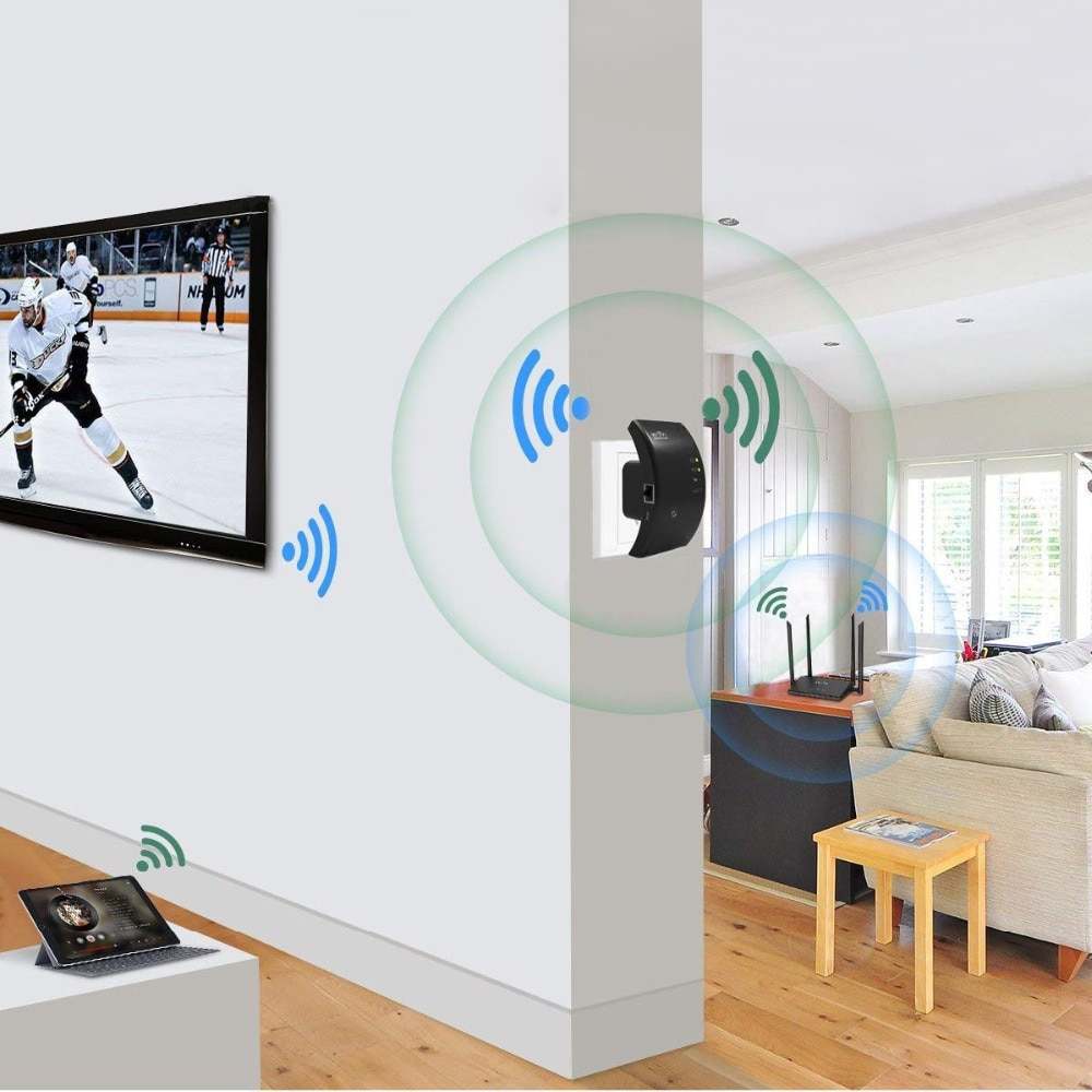 Amplificador de señal WIFI inalámbrico - Amplificación fiable de Internet para el hogar y la oficina