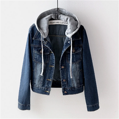 Jaqueta de jeans de Anneke para mulheres | Look casual para todos os dias | Hood destacável
