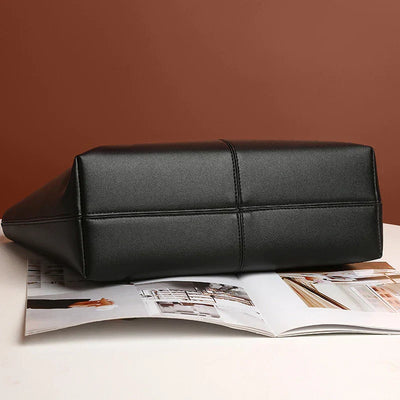 Tereza | Saco de couro PU elegante com divisão espaçosa