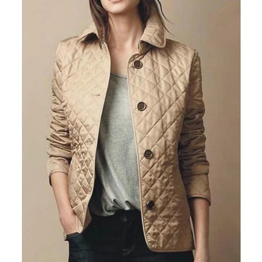Jaqueta feminina elegante com um pescoço de aba