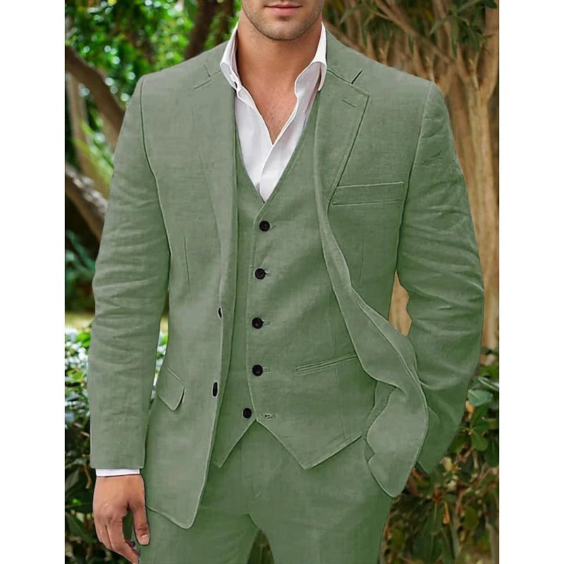 3 -peça homens com colete