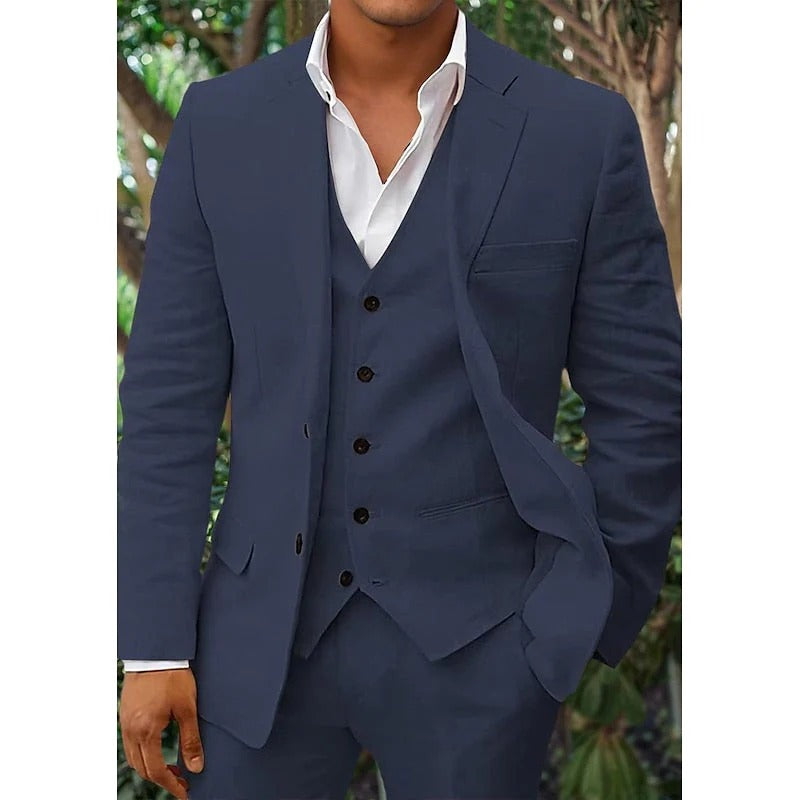 3 -peça homens com colete