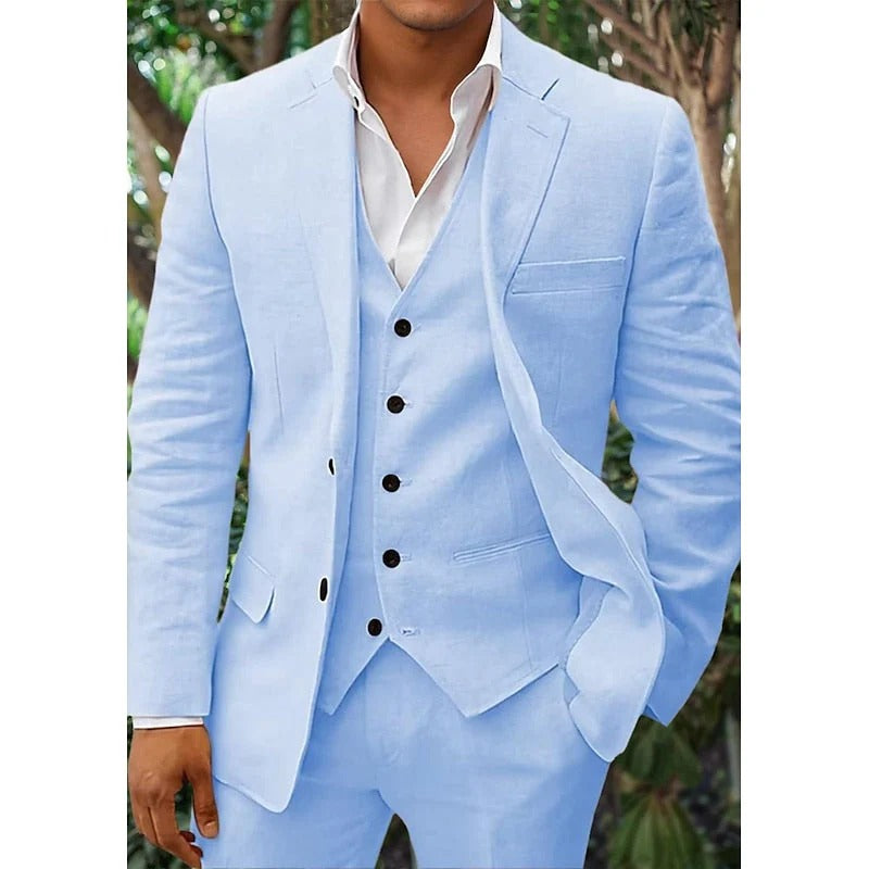 3 -peça homens com colete