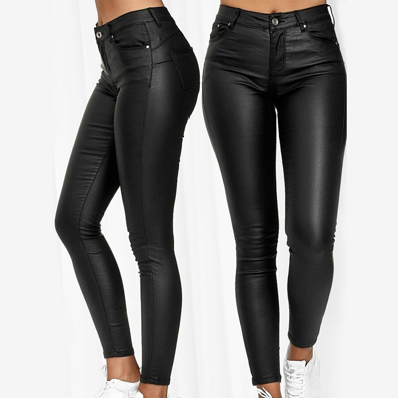 Stretch | Pantalones de piel elástica