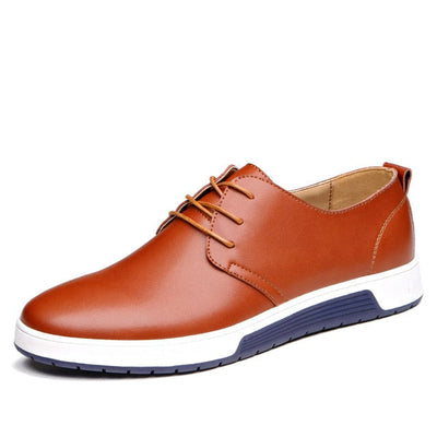 Sapatos casuais de couro oxford