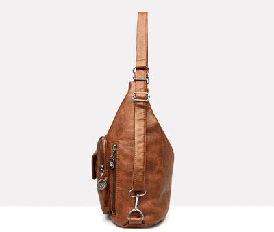 Odalis - bolsa de couro com vários bolsos