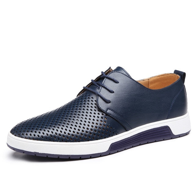 Sapatos casuais de couro oxford