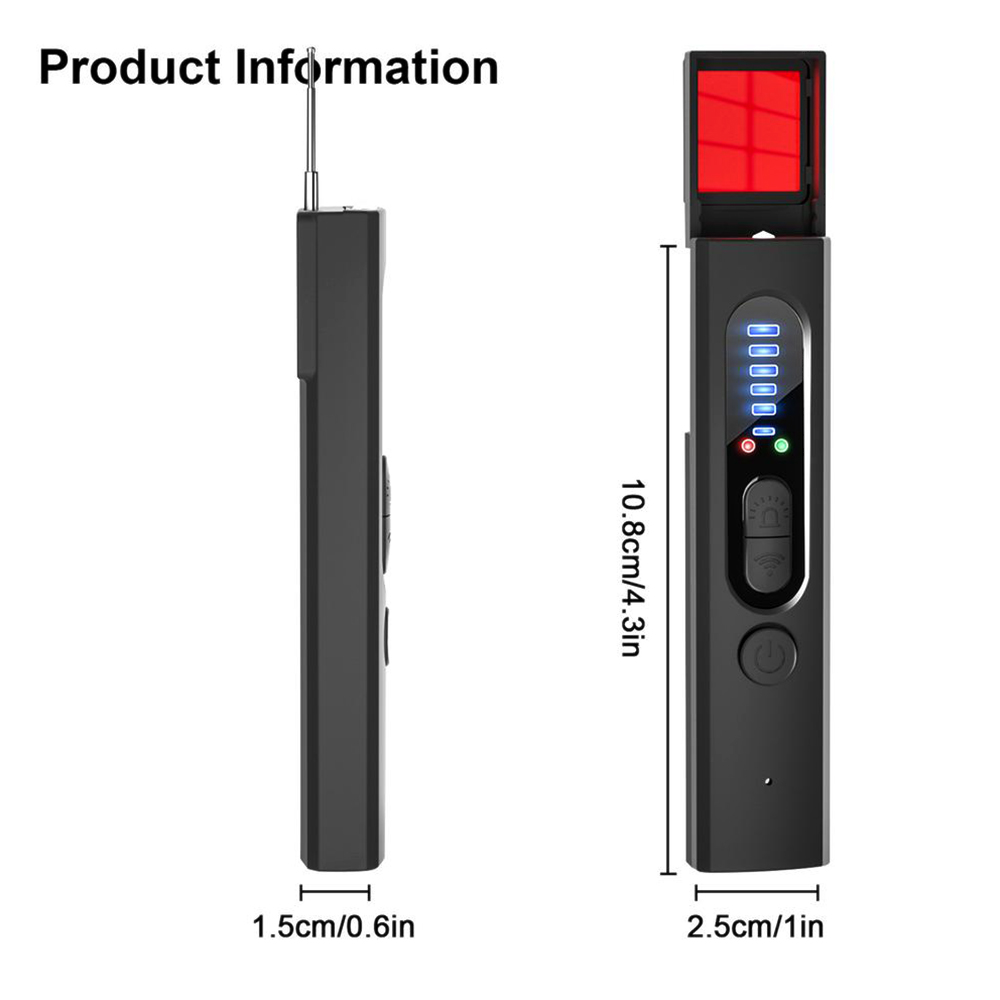 PrivacyGuard - Detector compacto para câmeras ocultas e segurança GPS