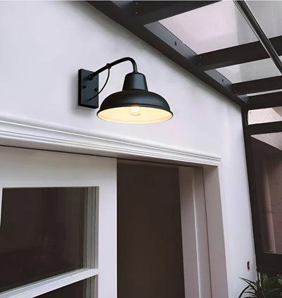 Aisle Fer Sconce - Antique vintage barn light - Aplique Industrial Negro