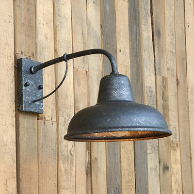 Aisle Fer Sconce - Antique vintage barn light - Aplique Industrial Negro