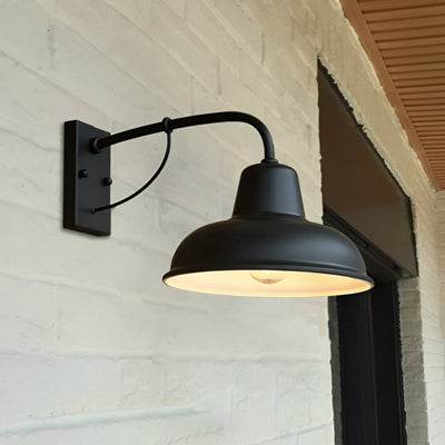 Aisle Fer Sconce - Antique vintage barn light - Aplique Industrial Negro