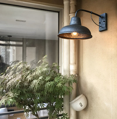 Aisle Fer Sconce - Antique vintage barn light - Aplique Industrial Negro