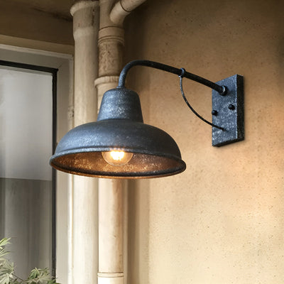 Aisle Fer Sconce - Antique vintage barn light - Aplique Industrial Negro