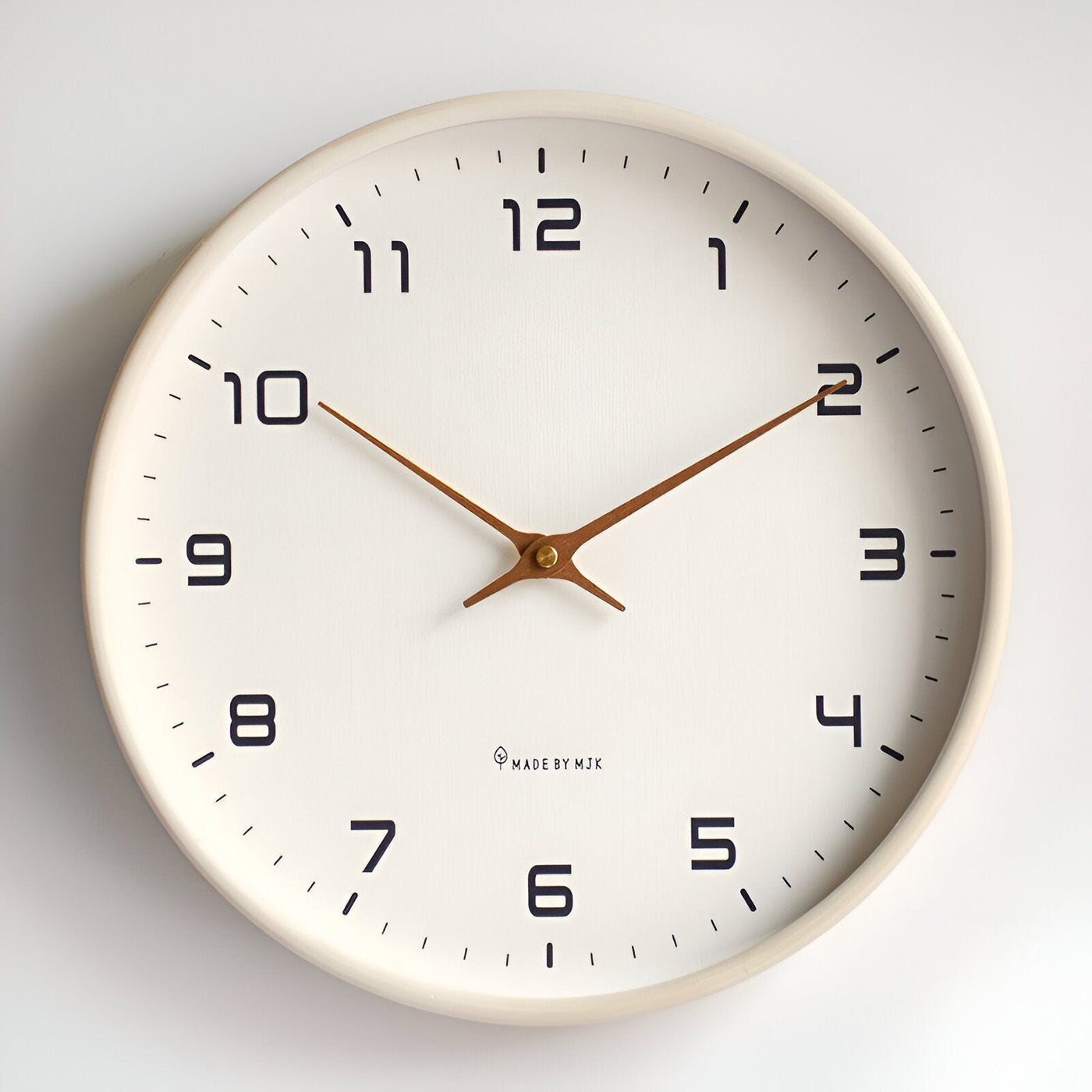 Elequartz -clock - relógio redondo de parede - Wood Nordic Wall Watch
