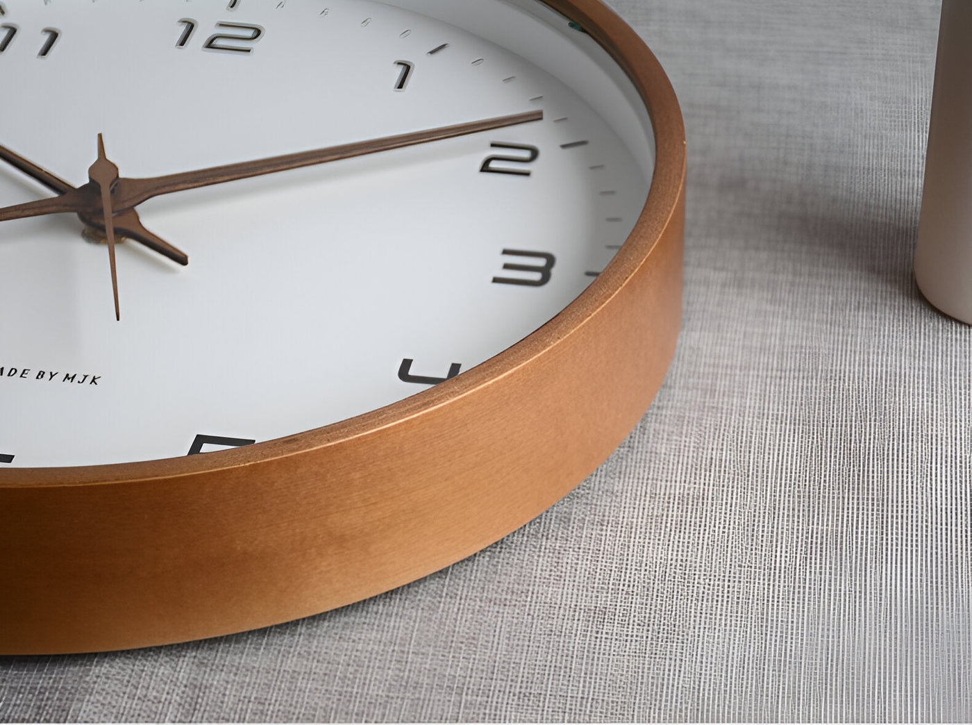 Elequartz -clock - relógio redondo de parede - Wood Nordic Wall Watch