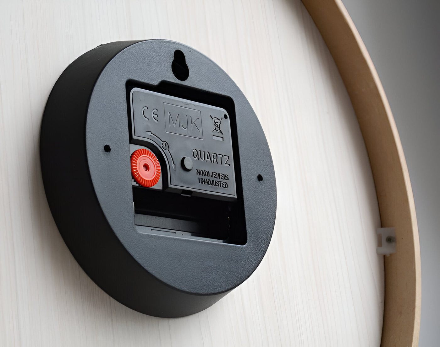 Elequartz -clock - relógio redondo de parede - Wood Nordic Wall Watch