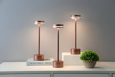 Touch do manto - lâmpada de mesa portátil e recarregável - luz ajustável