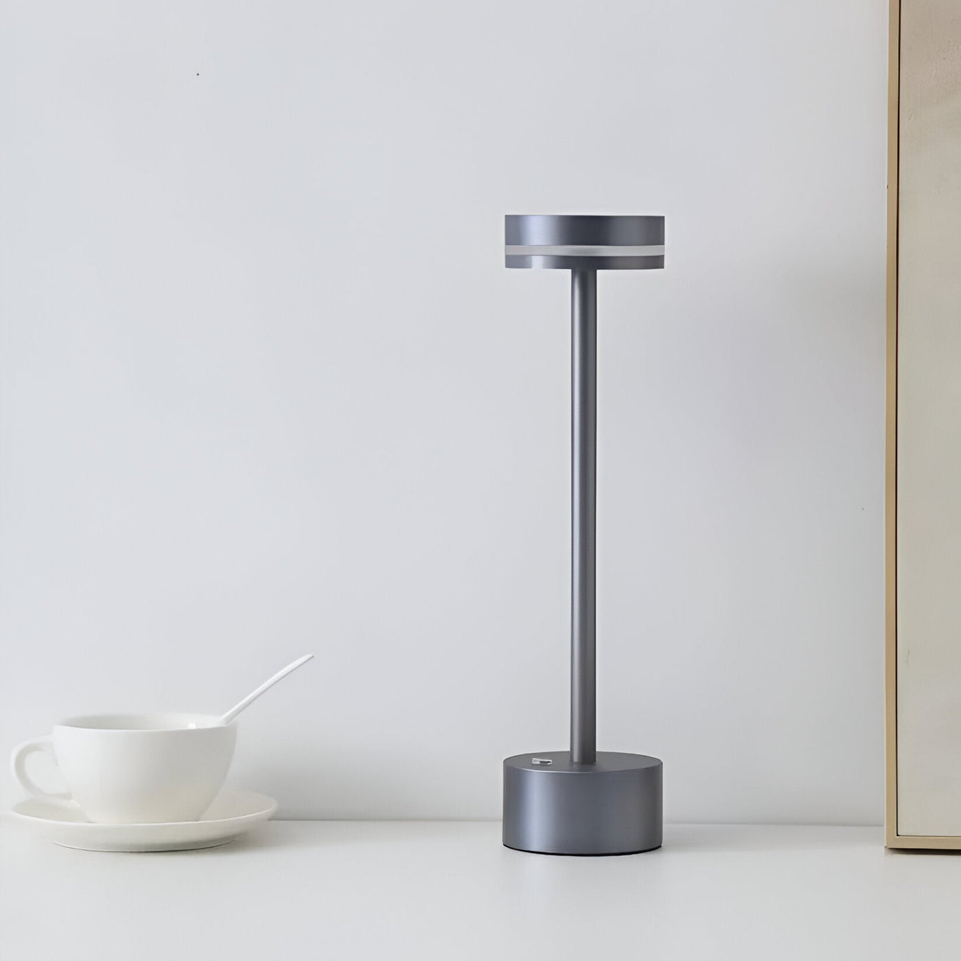 Touch do manto - lâmpada de mesa portátil e recarregável - luz ajustável
