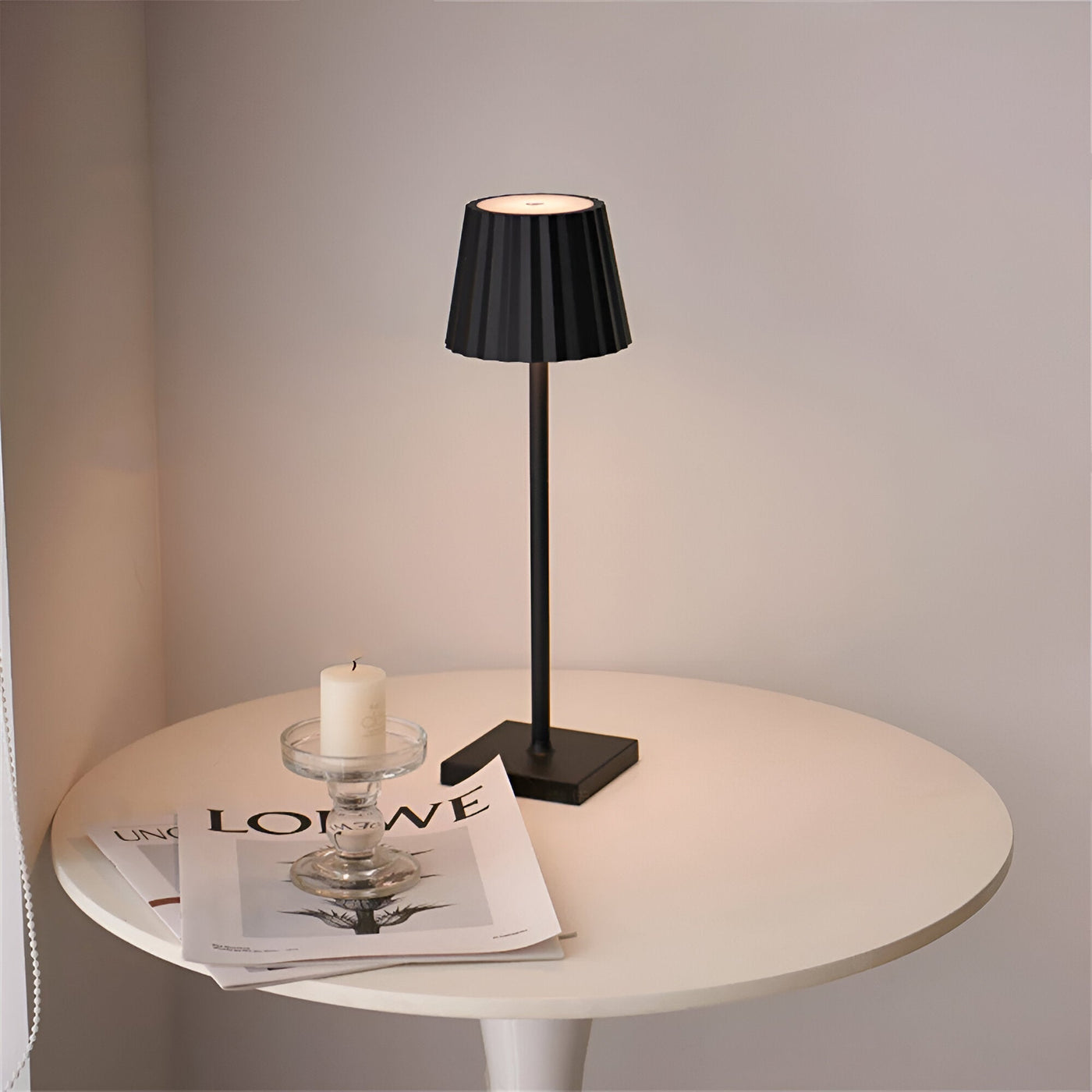 Luminatouch - Lâmpada de mesa LED sem fio, impermeável, recarregável e controlável