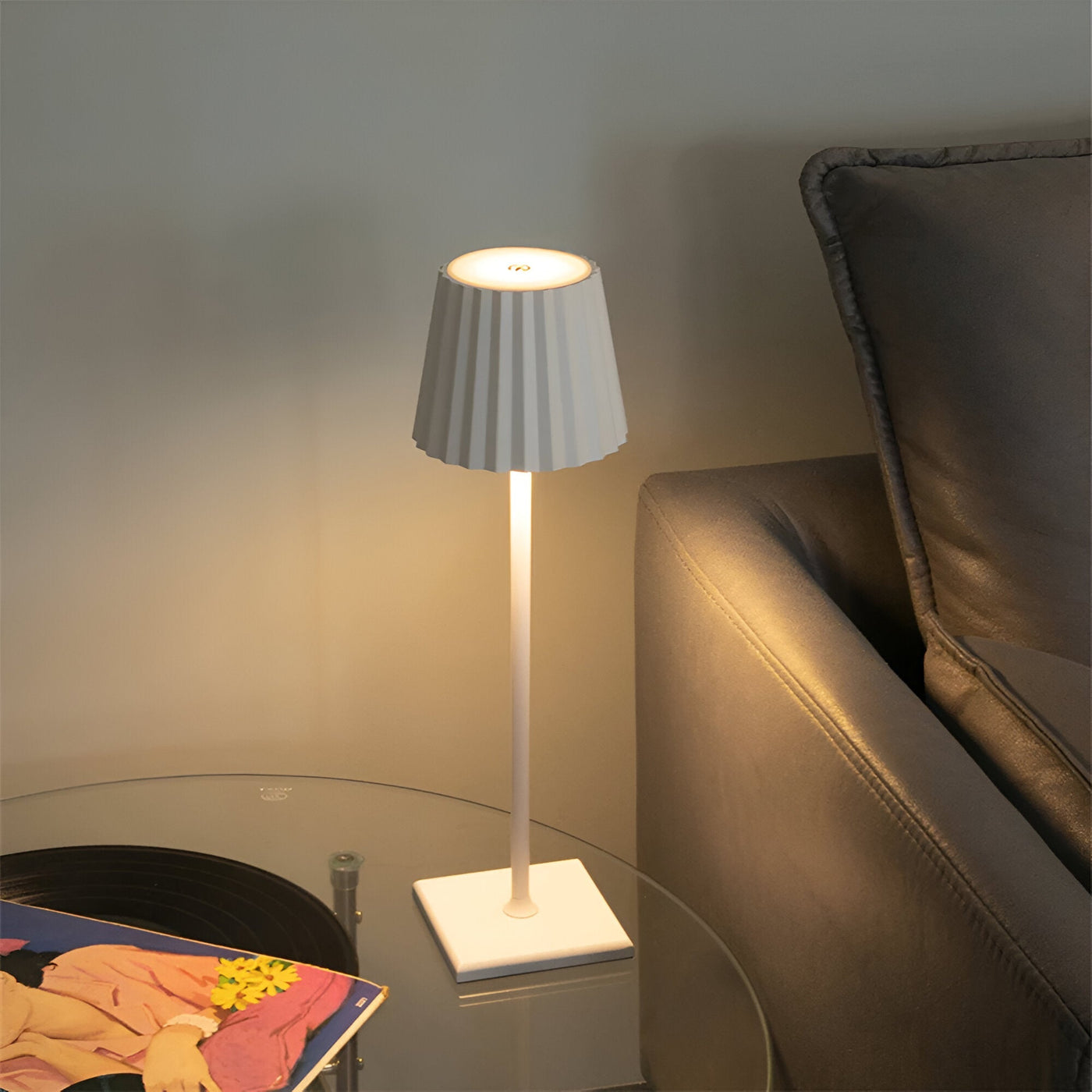Luminatouch - Lâmpada de mesa LED sem fio, impermeável, recarregável e controlável